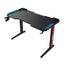 GADGETON T2-1200 RGB Flowing Light Gaming Desk - Black