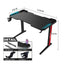 GADGETON T2-1200 RGB Flowing Light Gaming Desk - Black