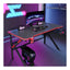 GADGETON D2105 K-Shaped Gaming Desk - Black/Red