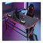 GADGETON D2105 K-Shaped Gaming Desk - Black/Red