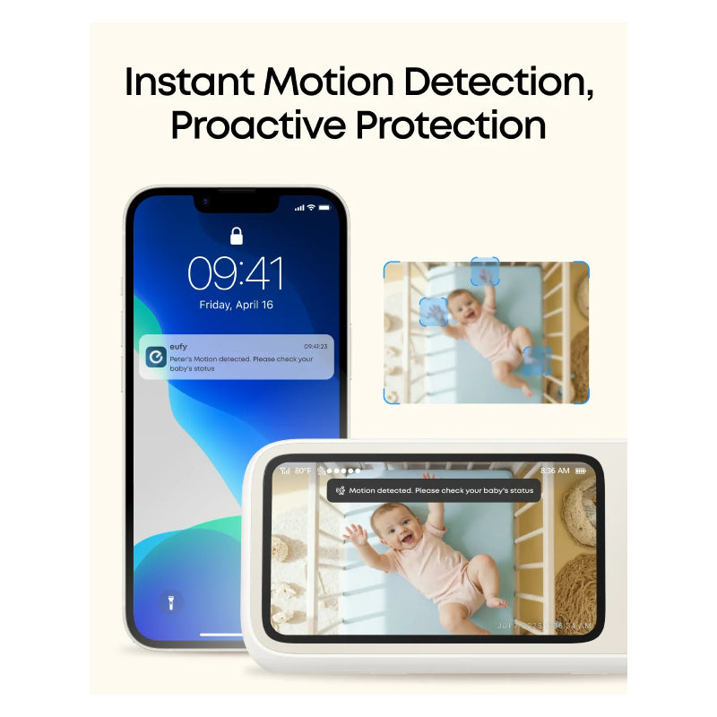 Eufy Baby C10 Pan-Tilt Add-On Camera - 2K / Wi-Fi / White