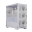 GPro Premium Mid Tower PC Case With 4 Fans - White