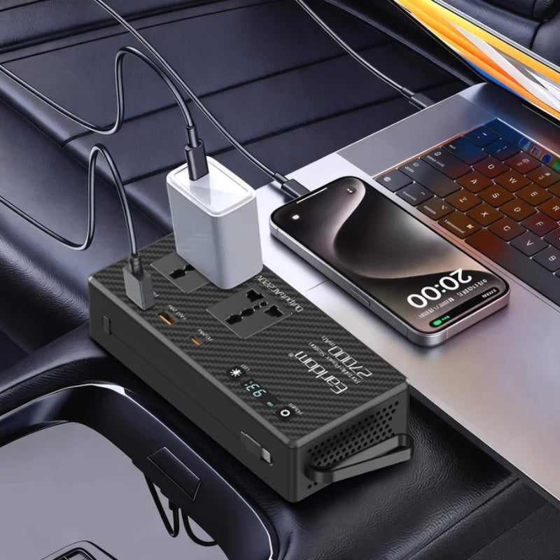مشترك كهربائي متعدد المنافذ راف باور بمنفذ USB-C ومنفذي USB-A وتقنية PD30 و4 مقابس تيار متردد مع كابل بطول 3 أمتار