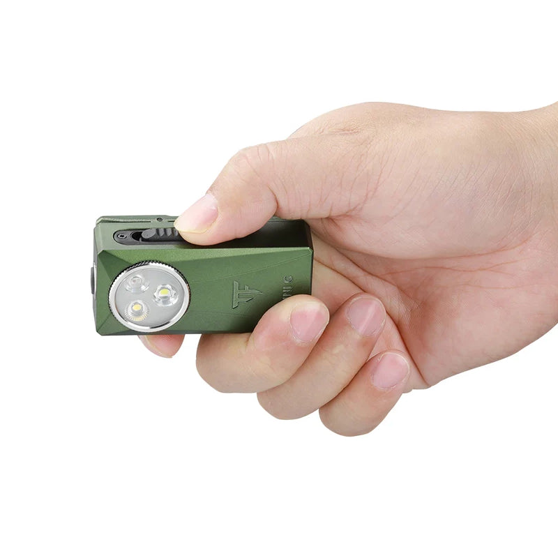 TrustFire Mini C Multifunctional Clip-on Light - Army Green