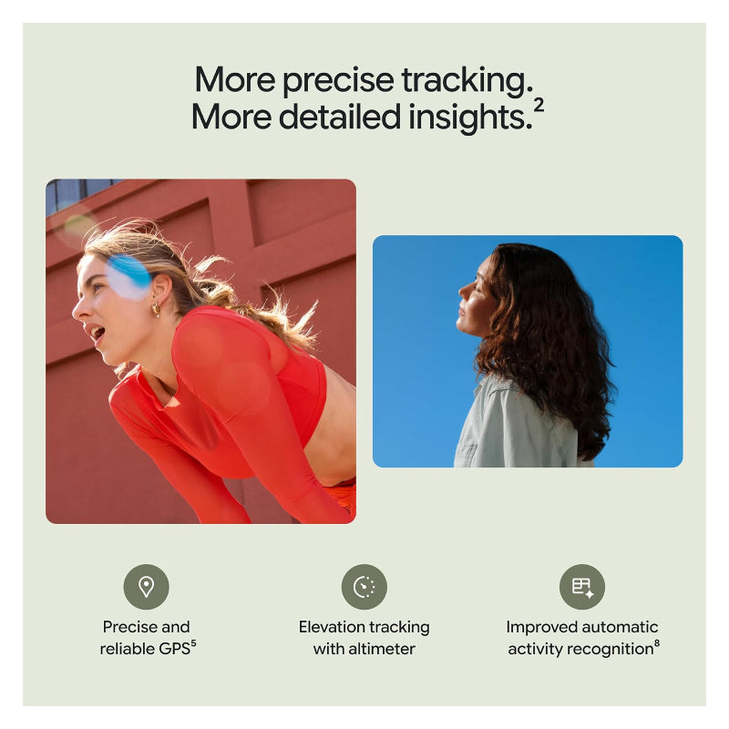 Google Fitbit Edge Smart Fitness Tracker - 1.34-inch / Bluetooth / Olive/Satin Pyrite