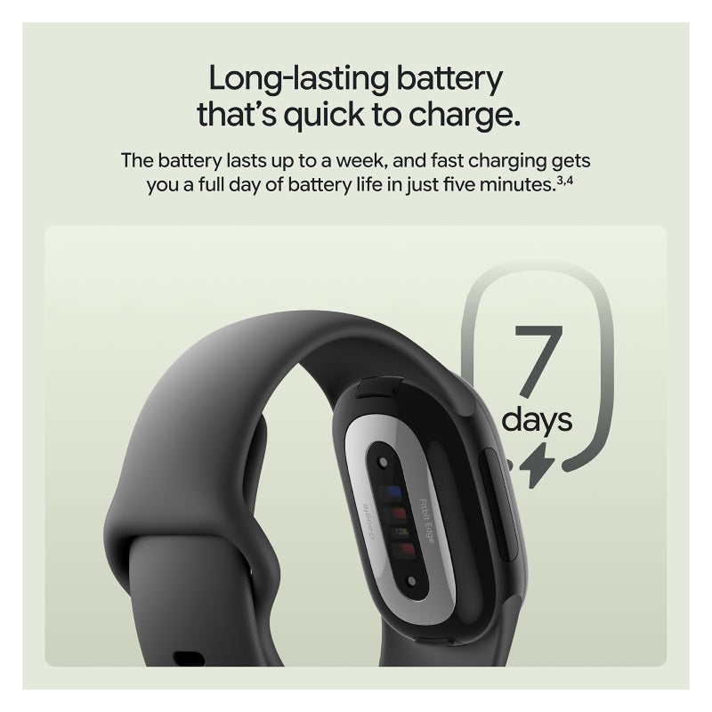 Google Fitbit Edge Smart Fitness Tracker - 1.34-inch / Bluetooth / Obsidian