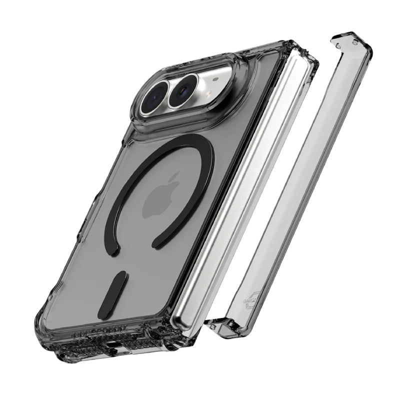 Itskins Hybrid Clear Hinge Magsafe Cover For Apple iPhone Duo - Smoke