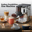 LePresso IlBurrone Italian Pump Coffee Machine with Bean Grinder and Steam Wand - 1350W / 1.7L / Silver