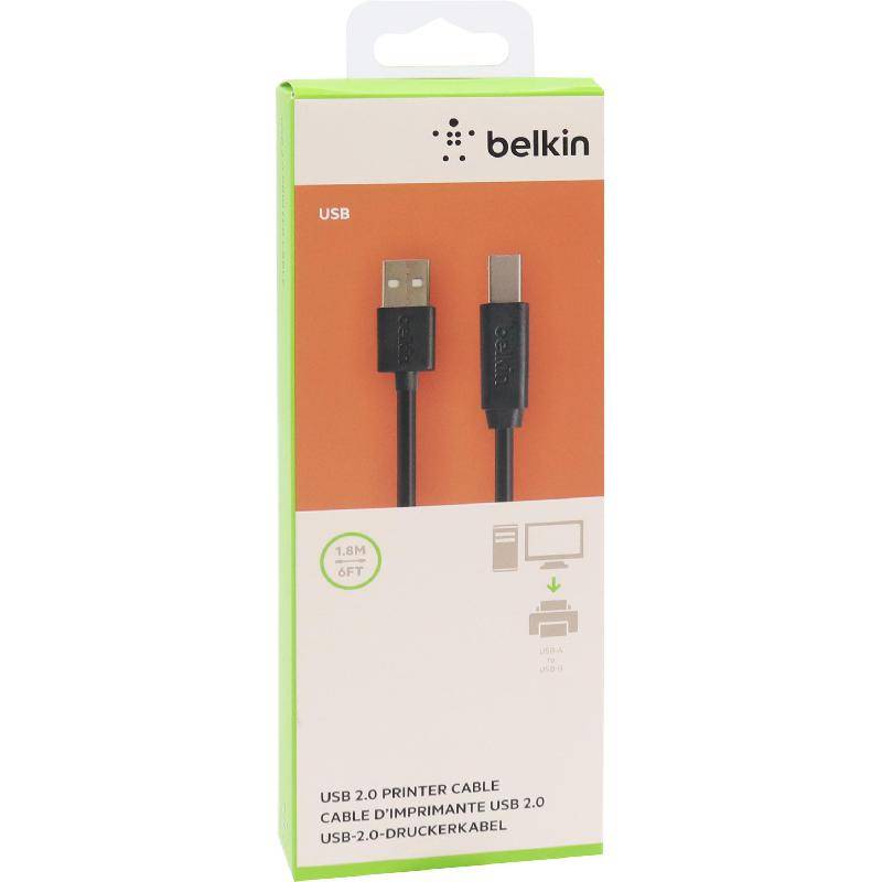Belkin USB 2.0 Premium Printer Cable - 1.8 Meter / Black