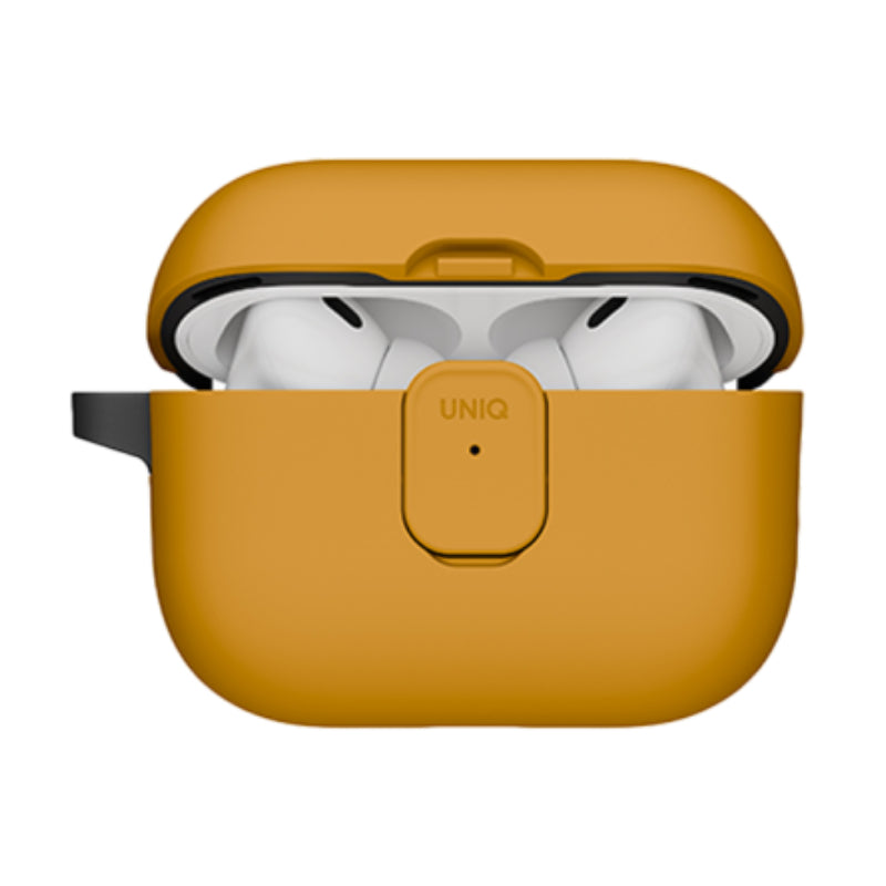 UNIQ Clyde قفل حافظة  ابل ايربودز برو الجيل الثالث الجيل  Racing أصفر رمادي