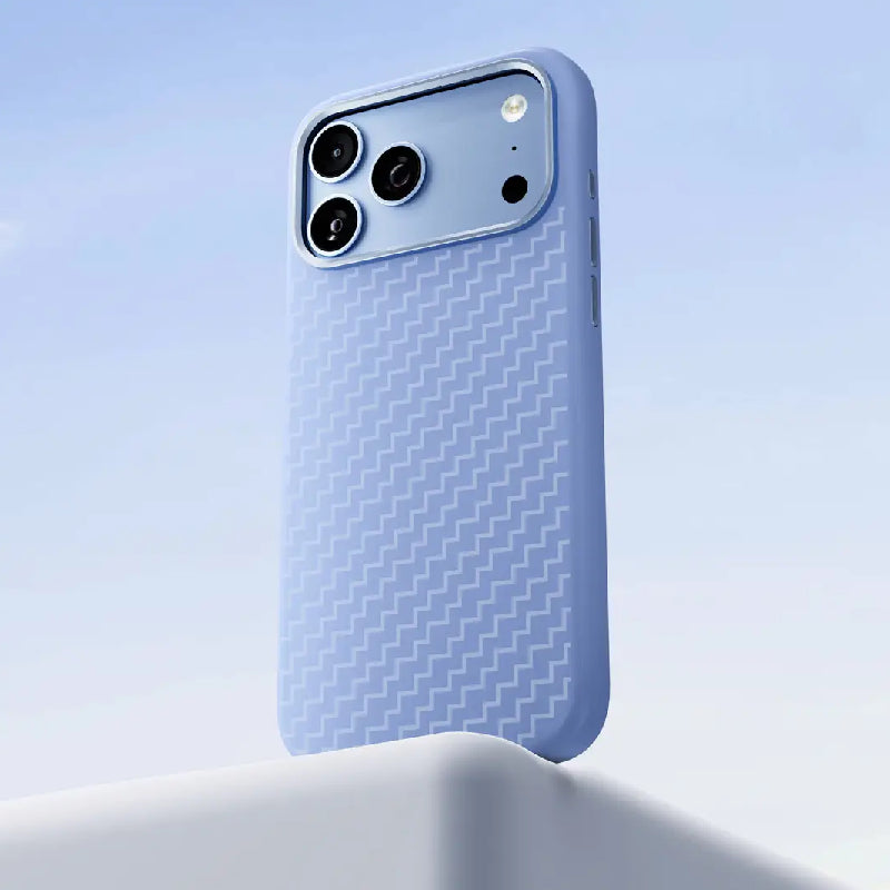 Levelo Fiora MagSafe Magnetic Silicone Case For Apple iPhone 18 Pro Max / Apple iPhone 17 Pro Max - Light Blue