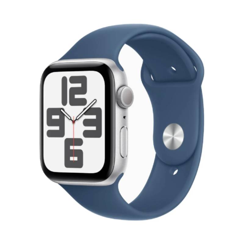 ابل ساعة SEالثاني الجيلالثاني ) مع الرياضة باند - LTPO OLED / 44 مم / متوسط/ كبير / بلوتوث / واي-فاي / أزرق ذكي