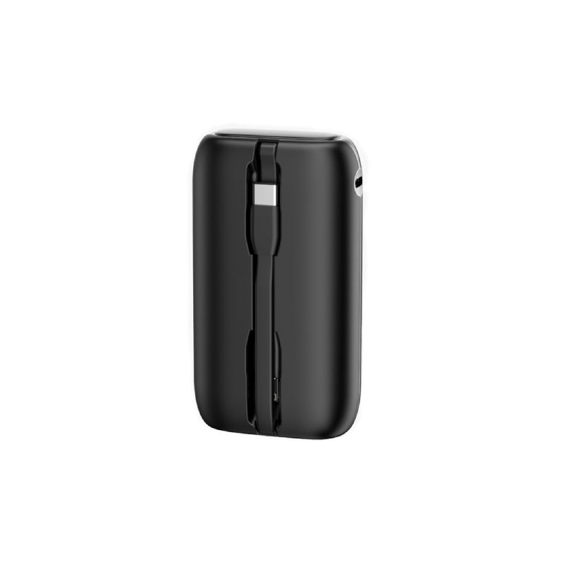 Porodo 4 Power Bank Station Lightning & Type-C Integrated Cable - 10000mAh / Black