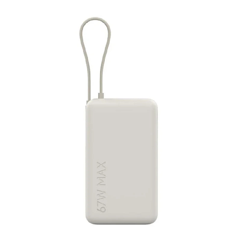 Xiaomi Power Bank with Integrated Cable - 67W / 10,000mAh / Tan