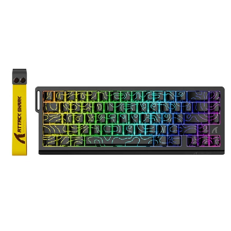 لوحة مفاتيح ألعاب ميكانيكية هجينة ستيل سيريز أبيكس 5، سلكية، RGB، باللون الأسود
