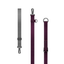 Uniq Vista Flex 2-in-1 Phone Case Lanyard and Hand Strap - Burgundy/Slate Grey
