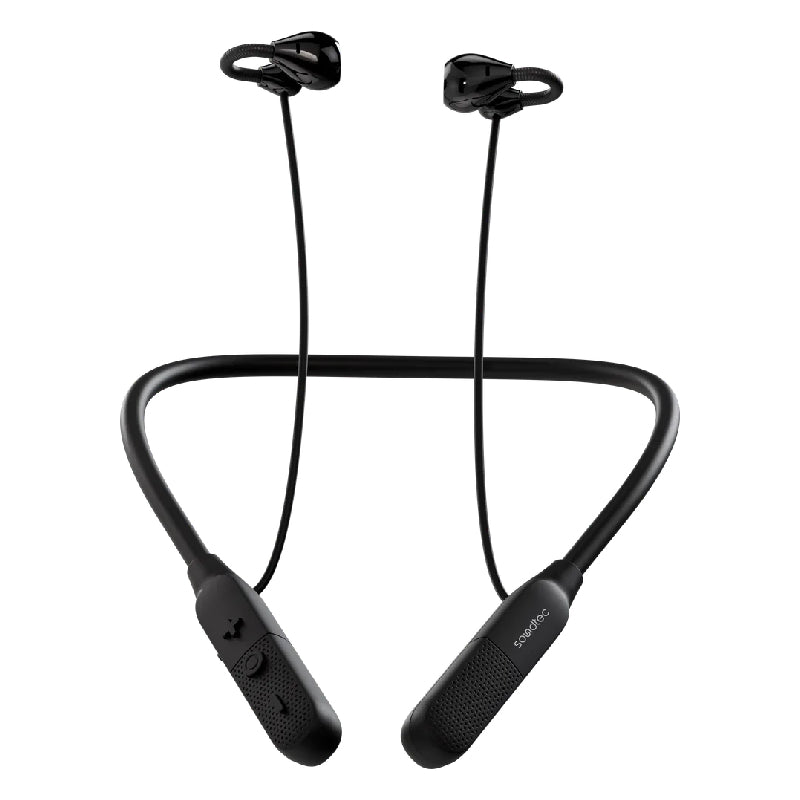 Porodo Soundtech Aiva Wireless Neckband Headphones with Ear Clip - Black