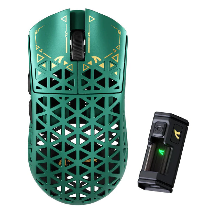 ATTACK SHARK R5 Ultra Carbon Fiber 8K PAW3950MAX Wireless Gaming Mouse - Green