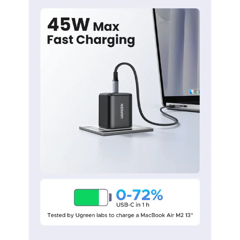 UGREEN Fast Charger - 45W / USB-C / Black