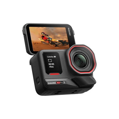 كاميرا Insta360 Ace برو 8K المزودة بتقنية الذكاء الاصطناعي - 8K / 1800 مللي أمبير في الساعة / أسود