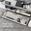 ATTACK SHARK X98 Tri Mode RGB Gaming Keyboard With Strawberry Switch - White