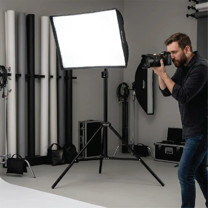 Porodo Extendable Tripod Stand for Photography Lighting  - Black