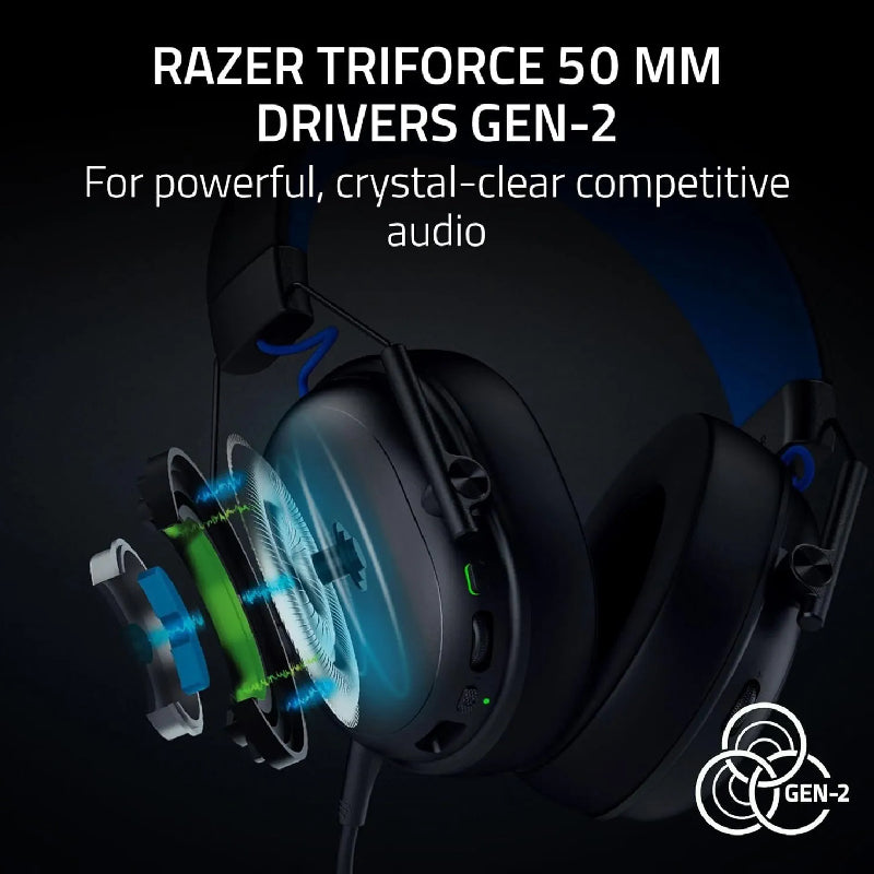 Razer BlackShark V3 X HyperSpeed for PlayStation E-Sports Headset - Wireless / Ultra light / Black