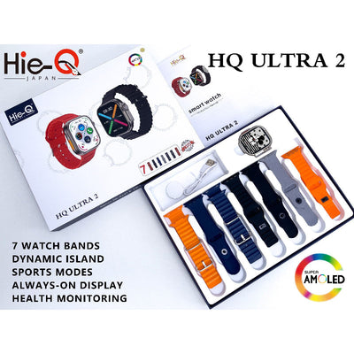 Hie-Q ULTRA 2 Smart Watch - 7 Straps Smart Watches
