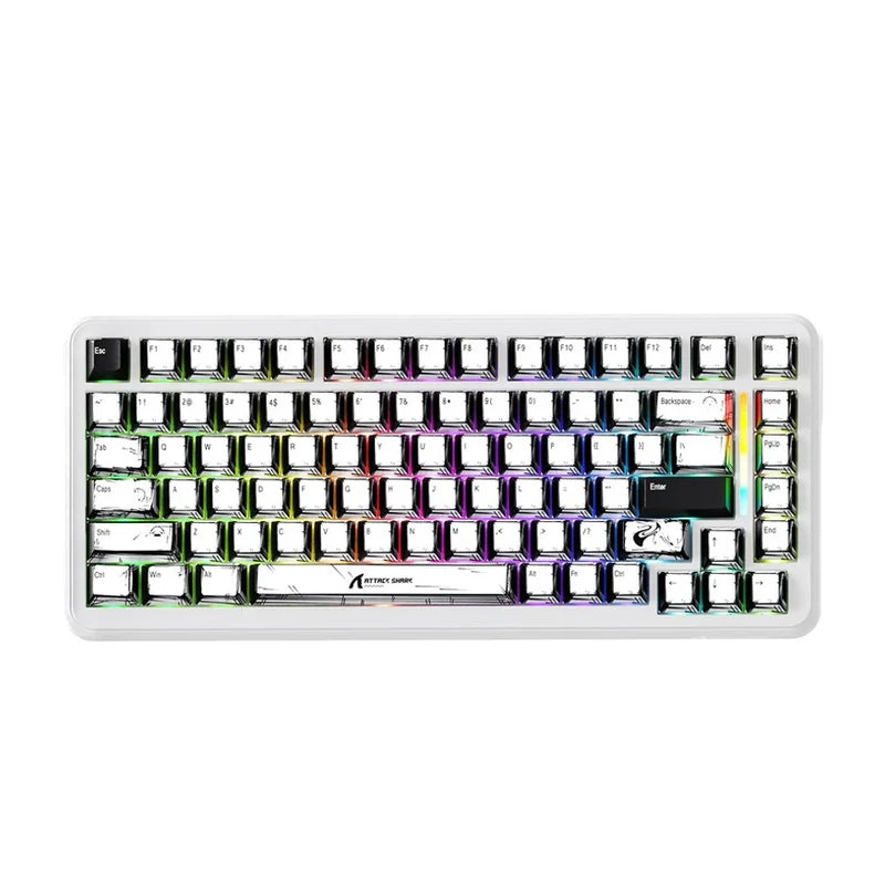 ATTACK SHARK X82 Pro HE Wireless Rapid Trigger Gaming Keyboard With Magnetic Switch - Comic Style