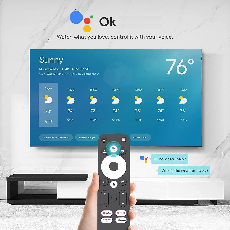 Dcolor Android TV Stick - 4K / HDMI / USB-C / Wi-Fi / Bluetooth / Black