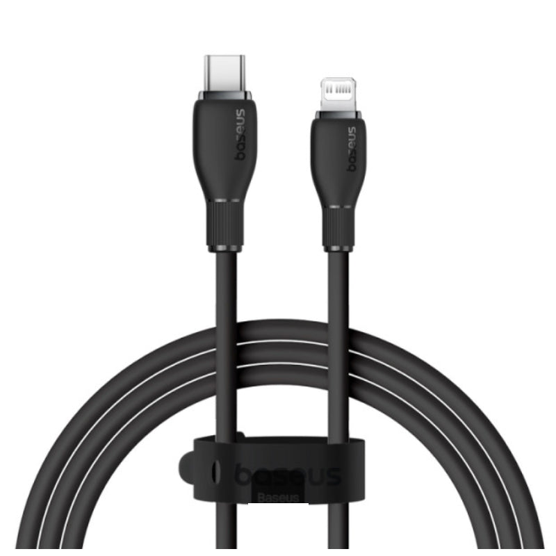 Baseus Pudding Series Fast Charging Type-C to Lightning Cable - 1.2 Meter / 20W / Cluster Black