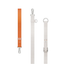 Uniq Vista Flex 2-in-1 Phone Case Lanyard and Hand Strap -  Mist Grey/Volt Orange