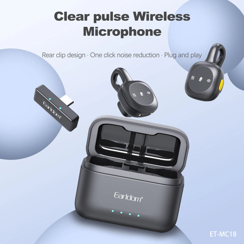 Earldom ET-MC18 Wireless Microphone - 2.4GHz / Black