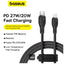 Baseus Pudding Series Fast Charging Type-C to Lightning Cable - 1.2 Meter / 20W / Cluster Black