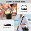 Buzio Insulated Ice Bucket with Lid Scoop Tongs and 2 Cups - 7L / Black
