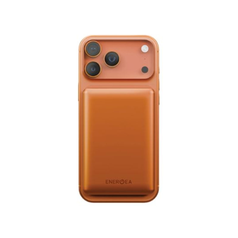 Energea AluPac Ultra Light Aluminum MagSafe Power Bank - 10000mAh / USB-C / Orange