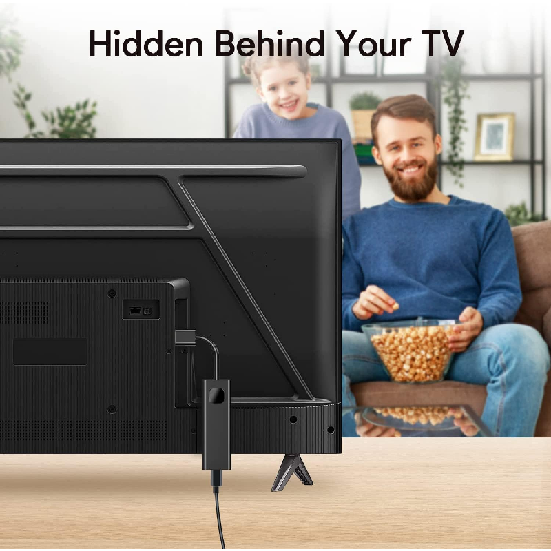 Dcolor Android TV Stick - 4K / HDMI / USB-C / Wi-Fi / Bluetooth / Black