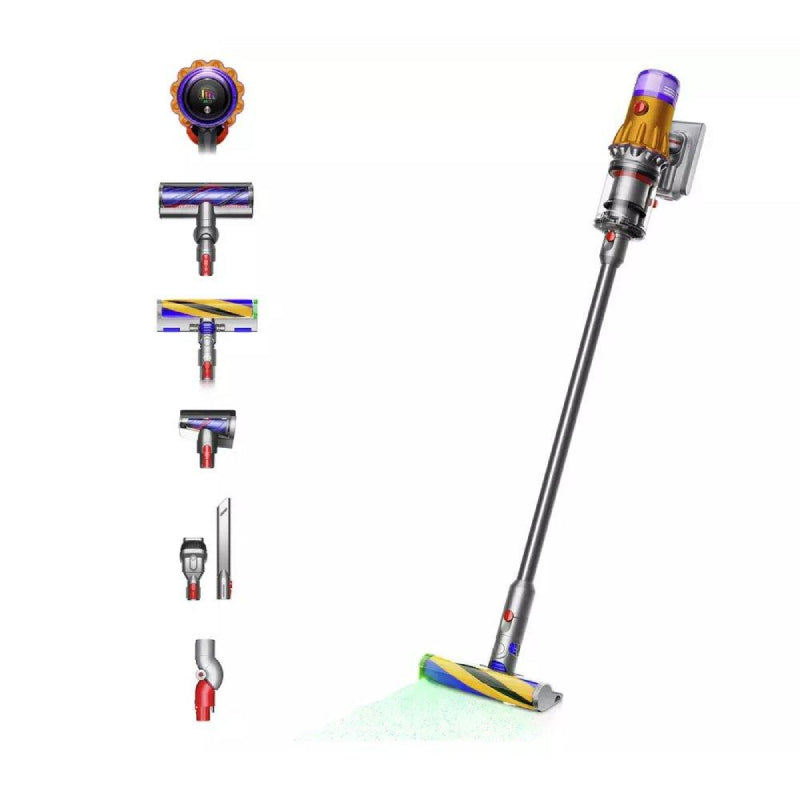Dyson V12 Detect Slim Absolute Cordless Vacuum Cleaner - 350AW / Yellow/Nickel