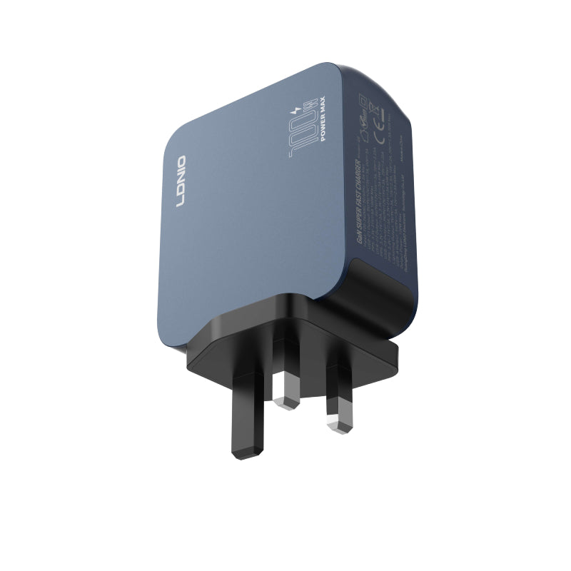 LDNIO Q8 Super Fast Charger - 100W / USB-A / USB-C / Lightning / UK Plug