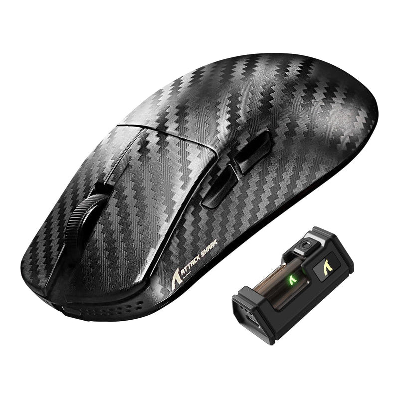 ATTACK SHARK R11 ULTRA Carbon Fiber Wireless 8K PAW3950MAX Gaming Mouse - Phantom Shark