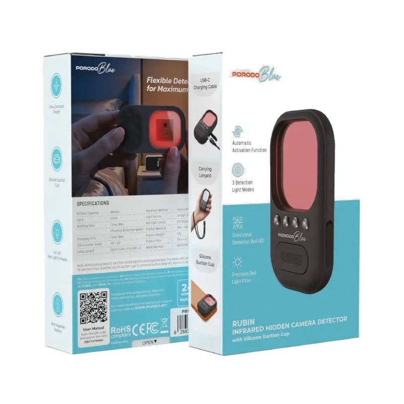 Porodo Blue Infrared Hidden Camera Detector - Black
