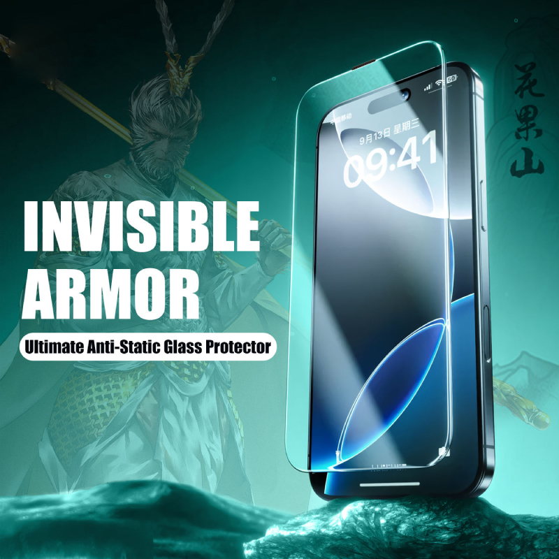 Monkey King HD Clear No Black Edge Screen Guard Tempered Glass for Apple iPhone 18 Pro / Apple iPhone 17 Pro
