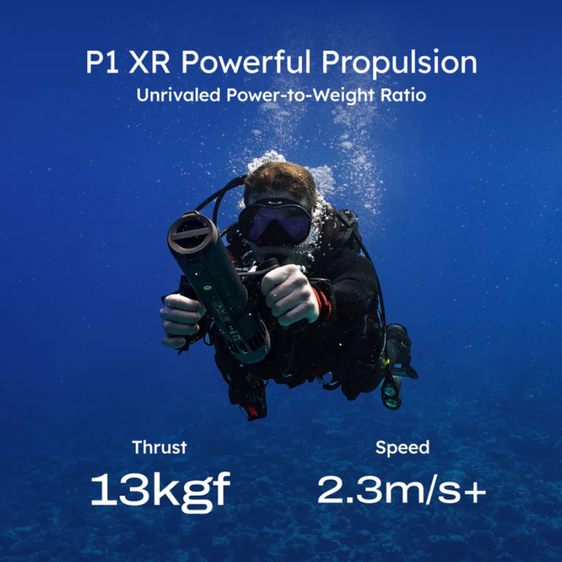 Pre-Order LEFEET P1 XR Underwater Scooter - 3.6m/s / 7400mAh / Black