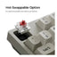Keychron C1 Pro 8K QMK TKL Mechanical Keyboard With Type-C Connectivity - (Arabic Layout)