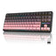 ATTACK SHARK X87 Tri-Mode Gasket Mechanical Gaming Keyboard With Strawberry Switch - Blackberry