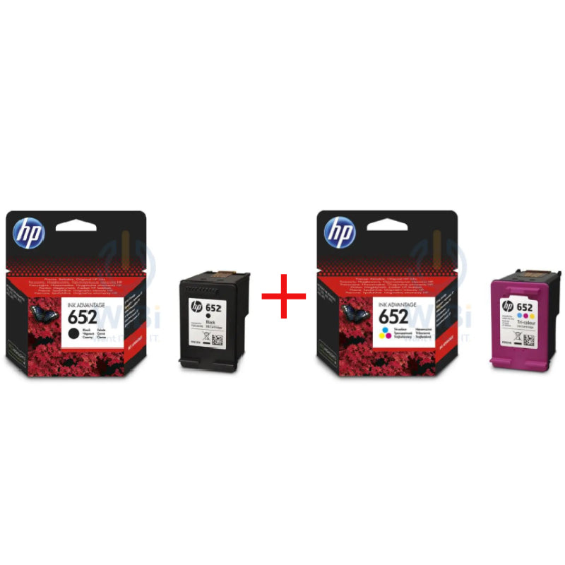 HP 652 Black & Tri-Color Original Ink Cartridge Bundle Pack