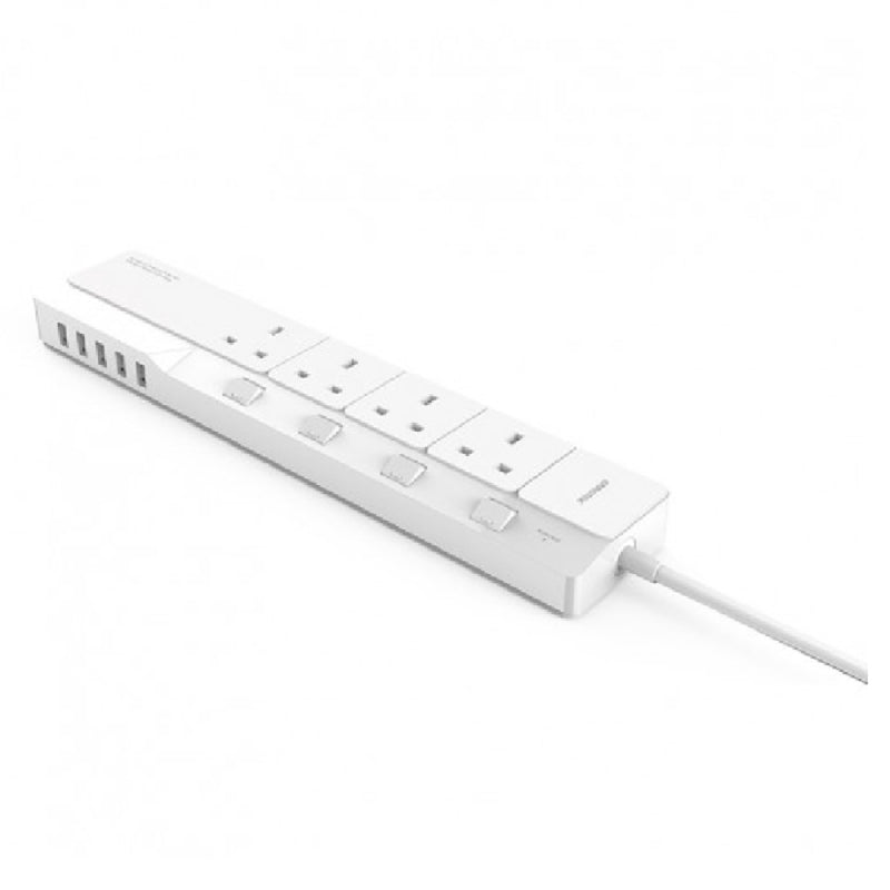 ORICO Surge Protector With 5 USB Ports - White