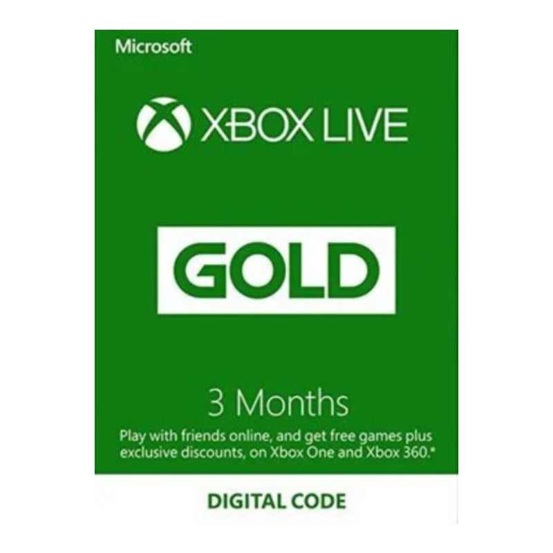 Xbox 3 Month Membership Digital Card