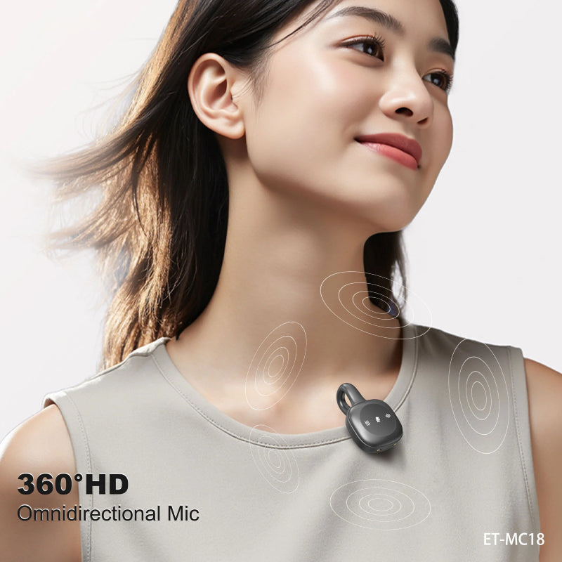 Earldom ET-MC18 Wireless Microphone - 2.4GHz / Black
