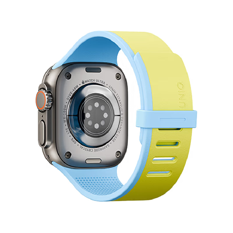 Uniq Revix IV Reversible Magnetic Strap For Apple Watch 49/46/45/44mm - Lime Spritz/Blue Surge